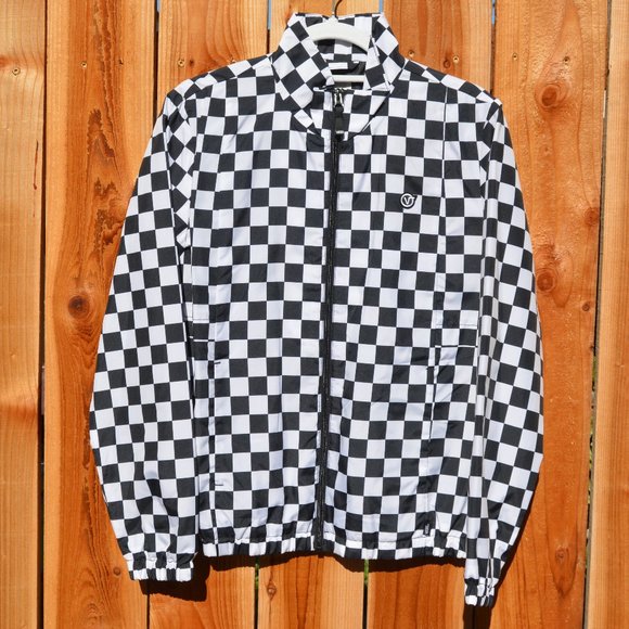 vans checkered windbreaker